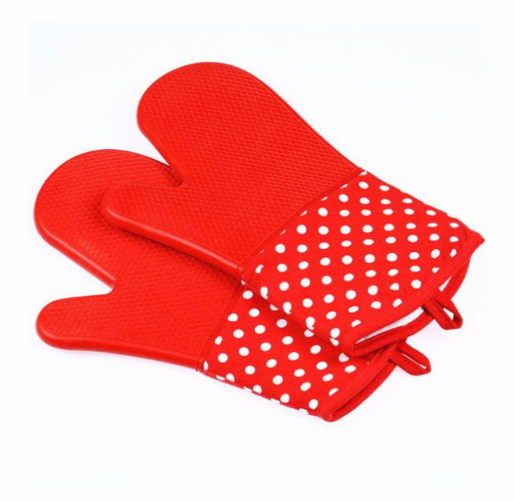 Oven Silicone Mitts Microwave Insulated Gloves