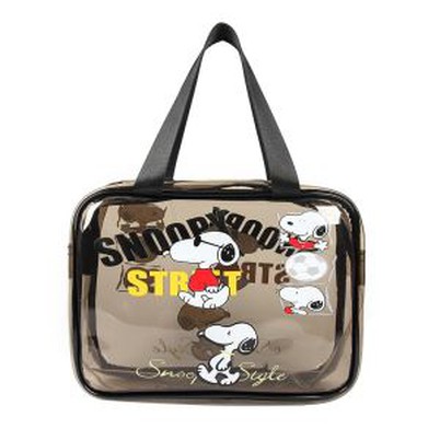 Logo Printed Clear PVC Makeup Ziplock Bag