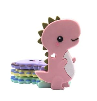 Silicone Dinosaur Teether Baby Soother Chew Toy