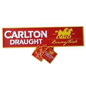 Red Stripe Bar Runner PVC Rubber Spill Mat