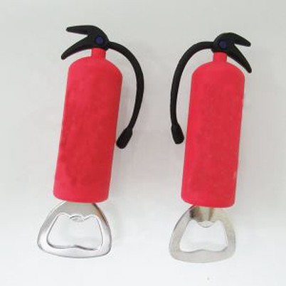 3D Shape Fire Extinguisher PVC Bottle Opener