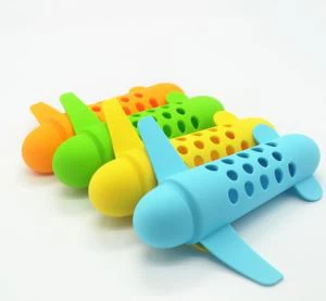3D Silicone Aircraft Model Toys Multifunction Silicone Pen Holder For Kids