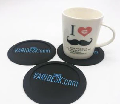 Eco-friendly Soft Pvc Tea Coaster Cup Mat