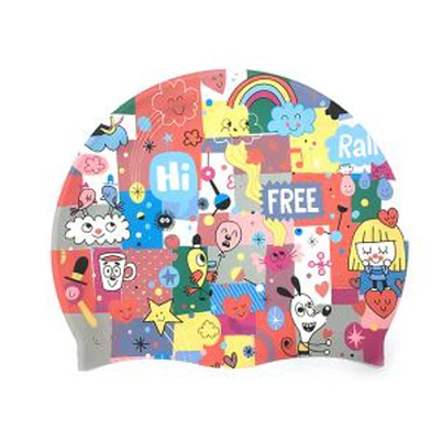 Novelty Silicone Solid Swim Caps