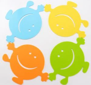 Personality Cartoon Table Mat Silicone Coaster