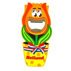 Promotional Gift PVC Bottle Opener Beer With Magnet