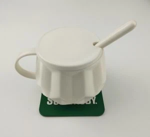 PVC Square Coaster Hotel Soft Rubber Coaster Promotional Gifts