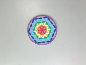 Round Soft PVC Coaster cup Desk Mat