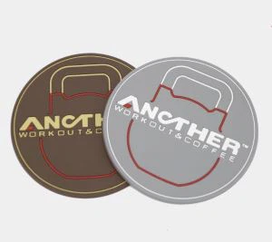Soft Pvc Embossed 2D Or 3D Effect Coaster
