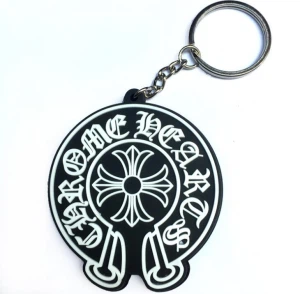 Tide Brand Double-sided Silicone Keychain Key Ring