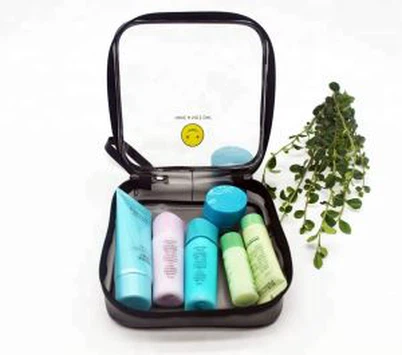 Transparent Zipper PVC Makeup Bag