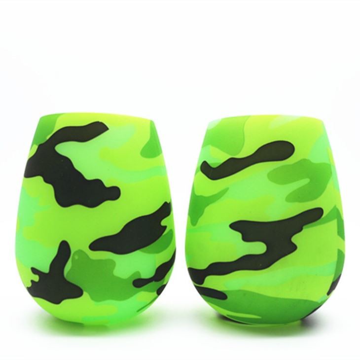 Stemless Silicone Flexible Wine Glass Cup