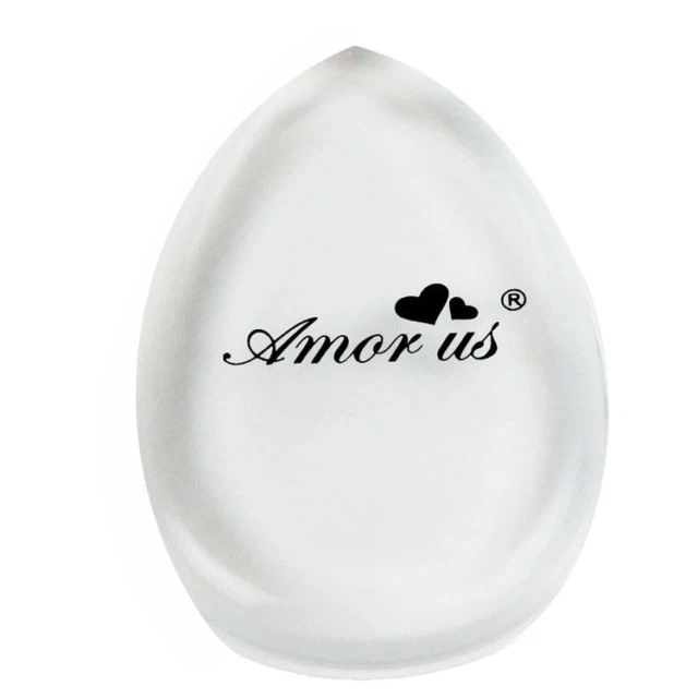 Transparent Logo Printed Silicone Makeup Puff Beauty Tool