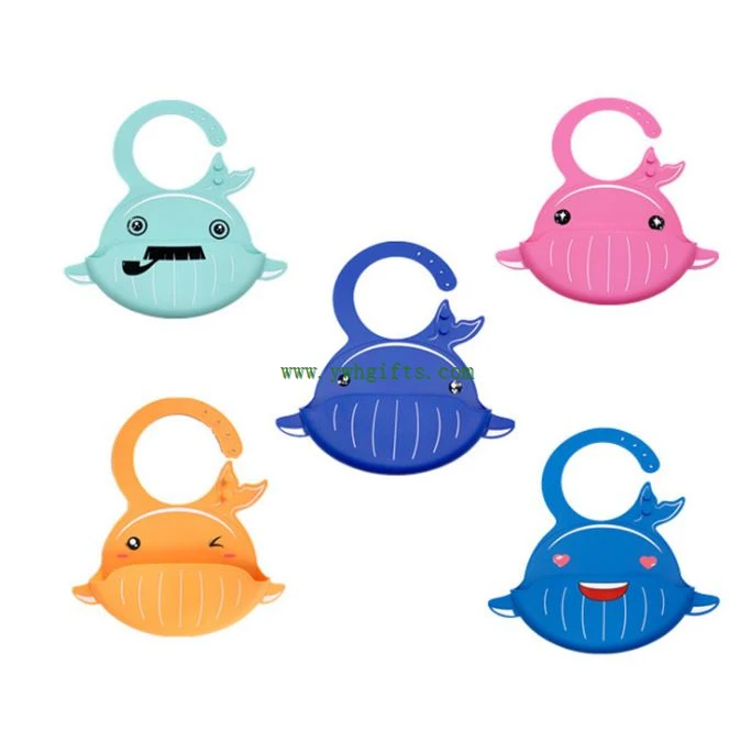 Eco Reusable Cartoon Silicone Bib For Children To Eat