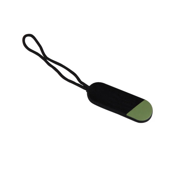 Embossed 3D Logo Silicone Zipper Pullers For Garment