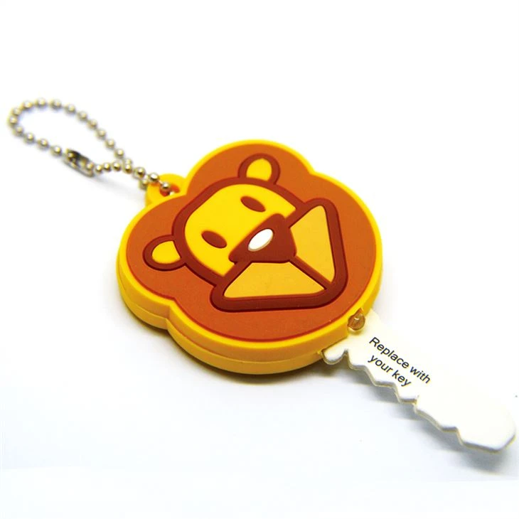 Personalized Led Silicone Lion Animal Pattern PVC Key Cover