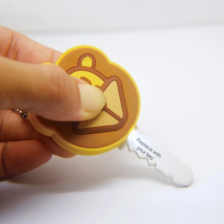 Personalized Led Silicon Lion Animal Pattern PVC Key Cover