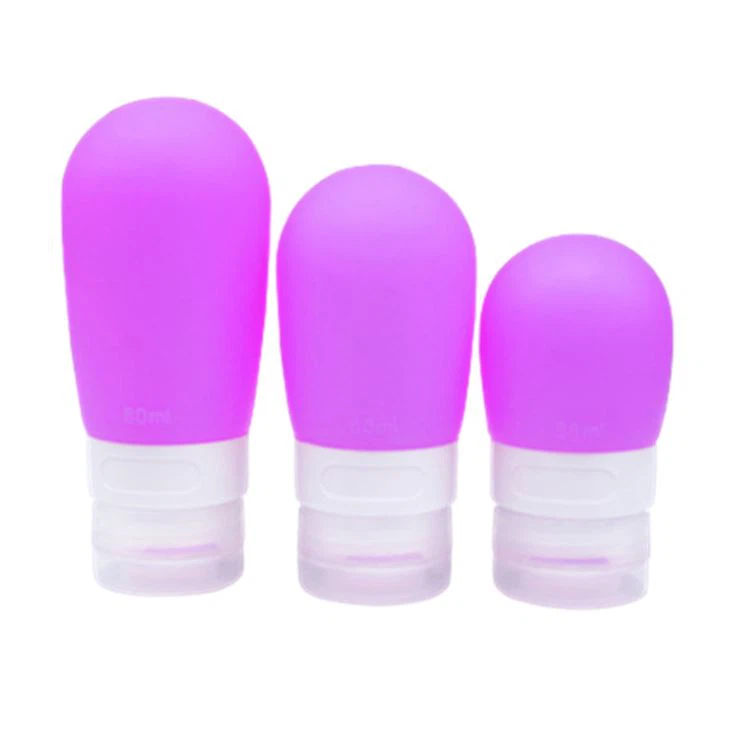 Silicone Portable Travel Bottle For Lotion Shampoo Bath Cosmetic