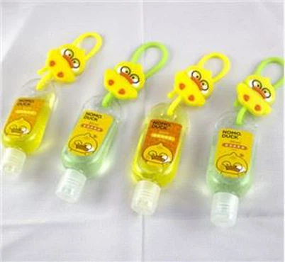 30ml Portable Silicone Hand Sanitizer Bottle Holder With Silicone Lanyard