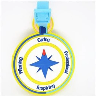 3D Soft Pvc Luggage Tag Rubber Bag Tag Rubber School Bag Tags