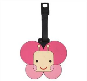 3D Soft PVC Waterproof Luggage Tag Rubber Bag Tags