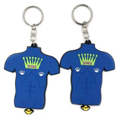 Body Shape Key Holder 2d Design Soft Key Tag