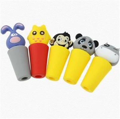 Cartoon Design BPA Free Leakproof No Smell Silicone Wine Bottle Stoppe Cap