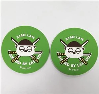 Insulation 3d Soft Pvc Drink Casters Rubber Beer Mat