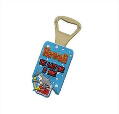 Personalized Embossing Logo Bottle Opener 3D Pvc Beer Opener