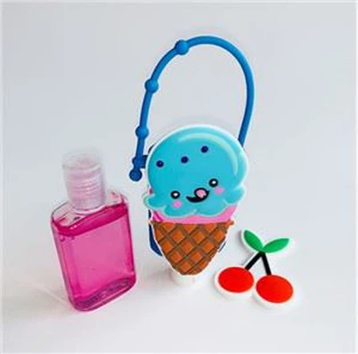 Portable Children Silicone Hand Sanitizer Bottle Holder Eco Friendly Outdoor Travel