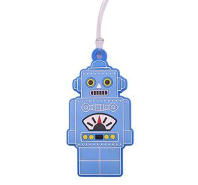 Soft PVC 3d Cartoon Luggage Tag Baggage Suitcase Identify Travel Tag