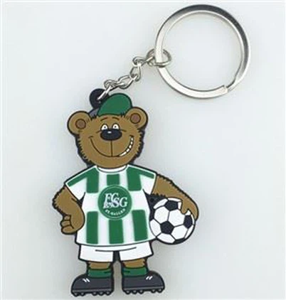 Soft Pvc Keychain 2D/3D Rubber Keyholder Pvc 3D Keyring