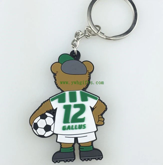 Soft Pvc Keychain 2D/3D Rubber Keyholder Pvc 3D Keyring