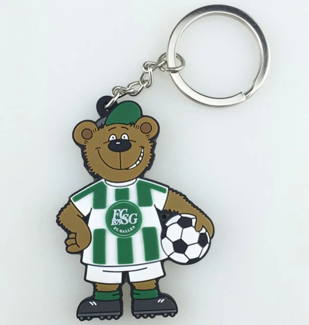 Soft Pvc Keychain 2D/3D Rubber Keyholder Pvc 3D Keyring