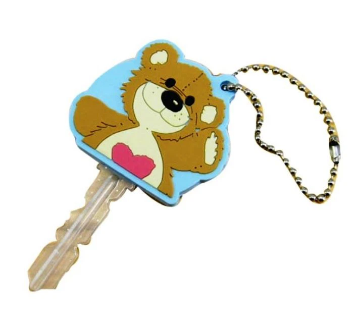 Souvenir Soft PVC Key Cap Embossed 2D/3D Cover