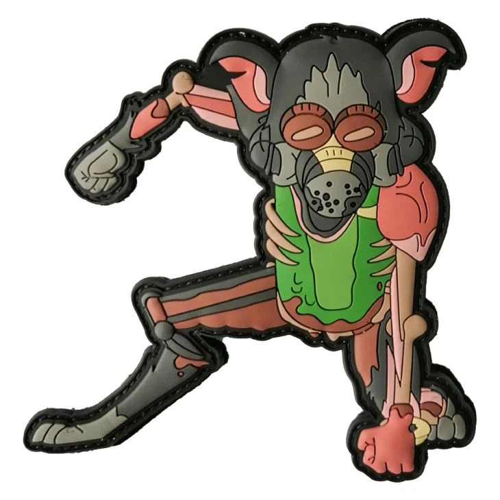 Top Quality Embossed Logo Soft PVC Rubber 3D Sew On Patch