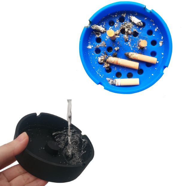 High Temperature Resistant Car Silicone Easy Portable Windproof Ashtray