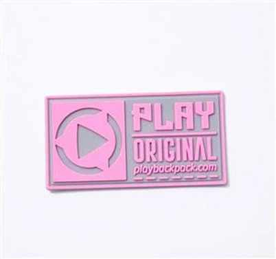 3d Rubber Embroidery Patch Badge PVC Labels For Clothing