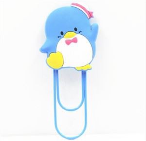 3D Soft Pvc Rubber Bookmark Silicone Cartoon Paper Clip Bookmark