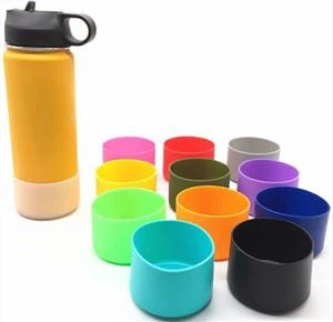 Anti-slip Bottom Cover Cap Silicone Bottle Sleeve Beer Bottle Insulator Holder