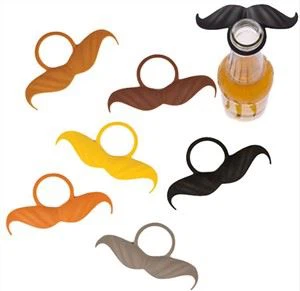 Drink Accessory Wine Glass Marker Beard Shape Silicone Markers