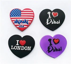 Heart-shaped 3D Creative Pvc Refrigerator Magnets
