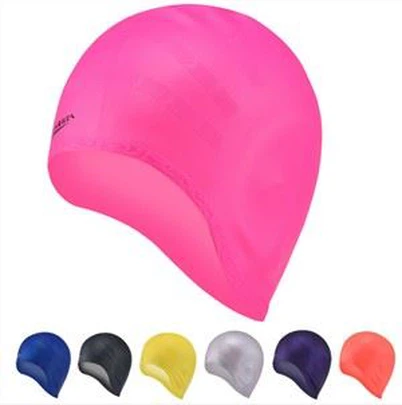 Waterproof Swim Cap Silicone Swimming Cap For Adult Bathing Cap