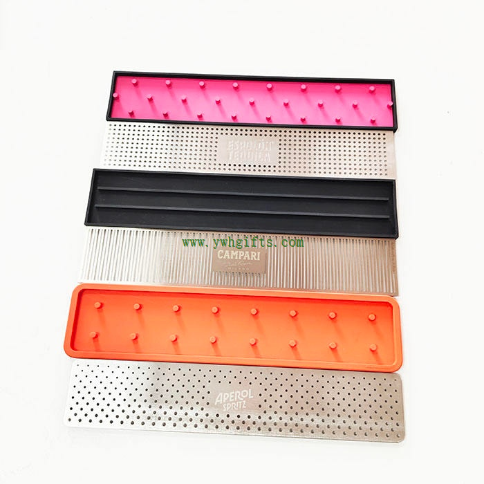 Bar Accessories Stainless Steel Drip Tray PVC Bar Mat suppliers