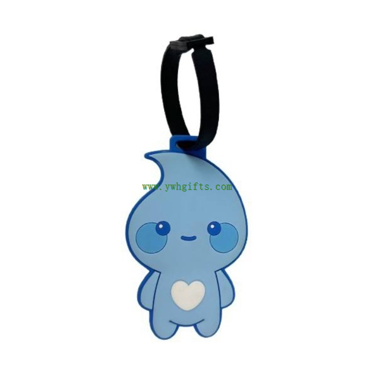 Eco-friendly 3D Soft Silicone Luggage Tag For Suitcase Backpack Boarding Pass suppliers