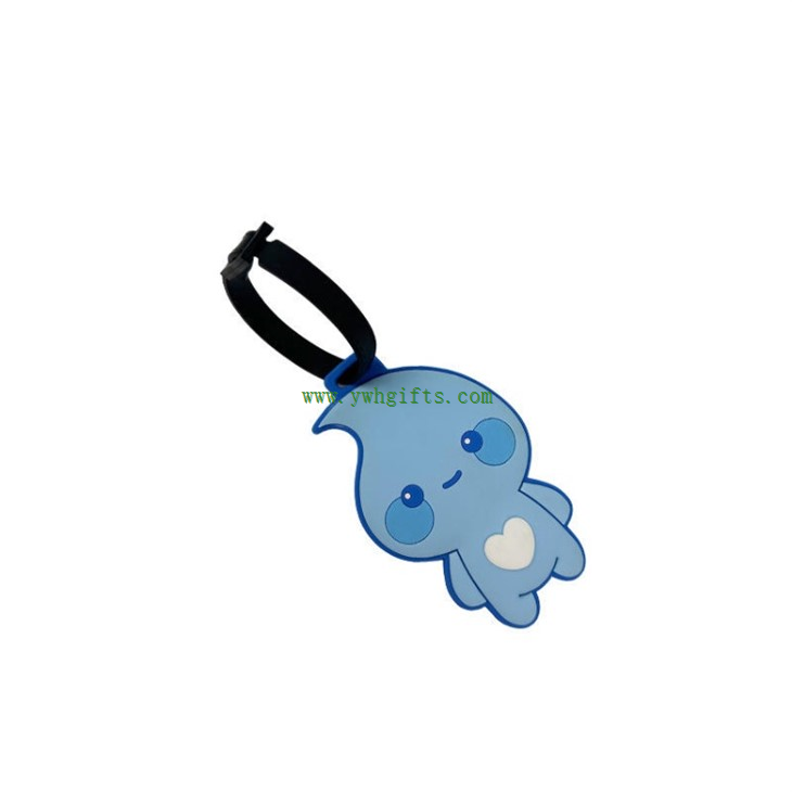 Eco-friendly 3D Soft Silicone Luggage Tag For Suitcase Backpack Boarding Pass best